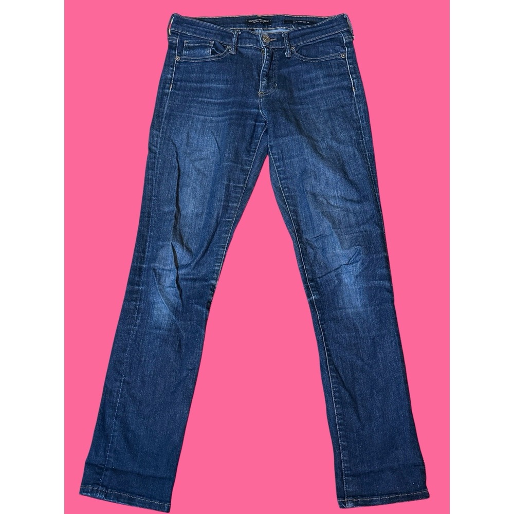 Banana Republic 26 Slim Straight Dark Wash Stretch‎ Denim Womens Jeans